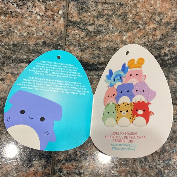 Squishmallows - Nitro Hammerhead Shark - 14” - Picture 5 of 5